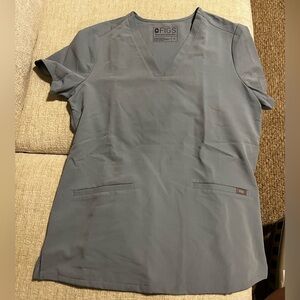 Figs Blue/Gray Scrub Top